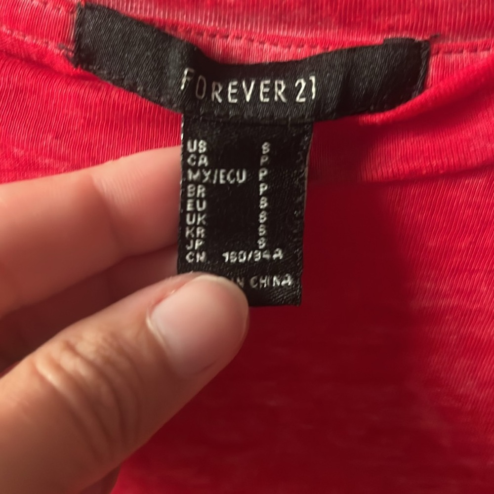 Forever 21 Small Reddish Top – Great Condition! - Picture 2 of 3
